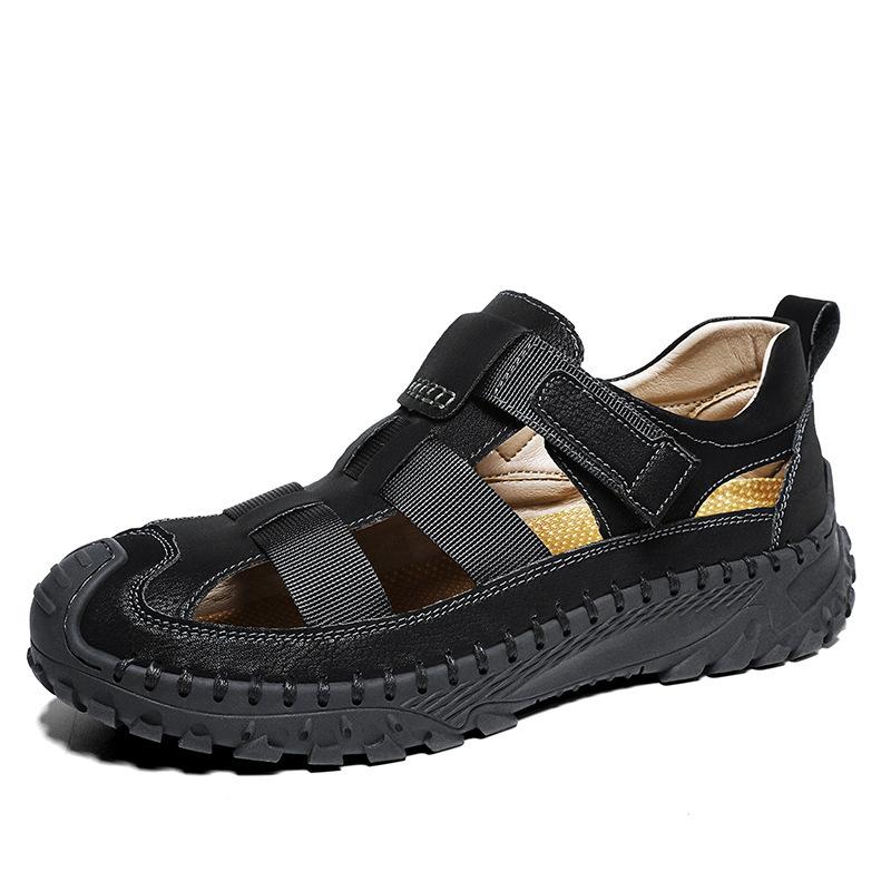 

Снятие хвоста товары пляжные сандалии мужские уличные туфли с отверстиями универсальная сумка головка пляжная обувь 38 чёрный