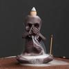 Skull Shape Backflow Incenses Cones Holder, Ceramics Furnaces Incenses Burners Holder for Home Craft