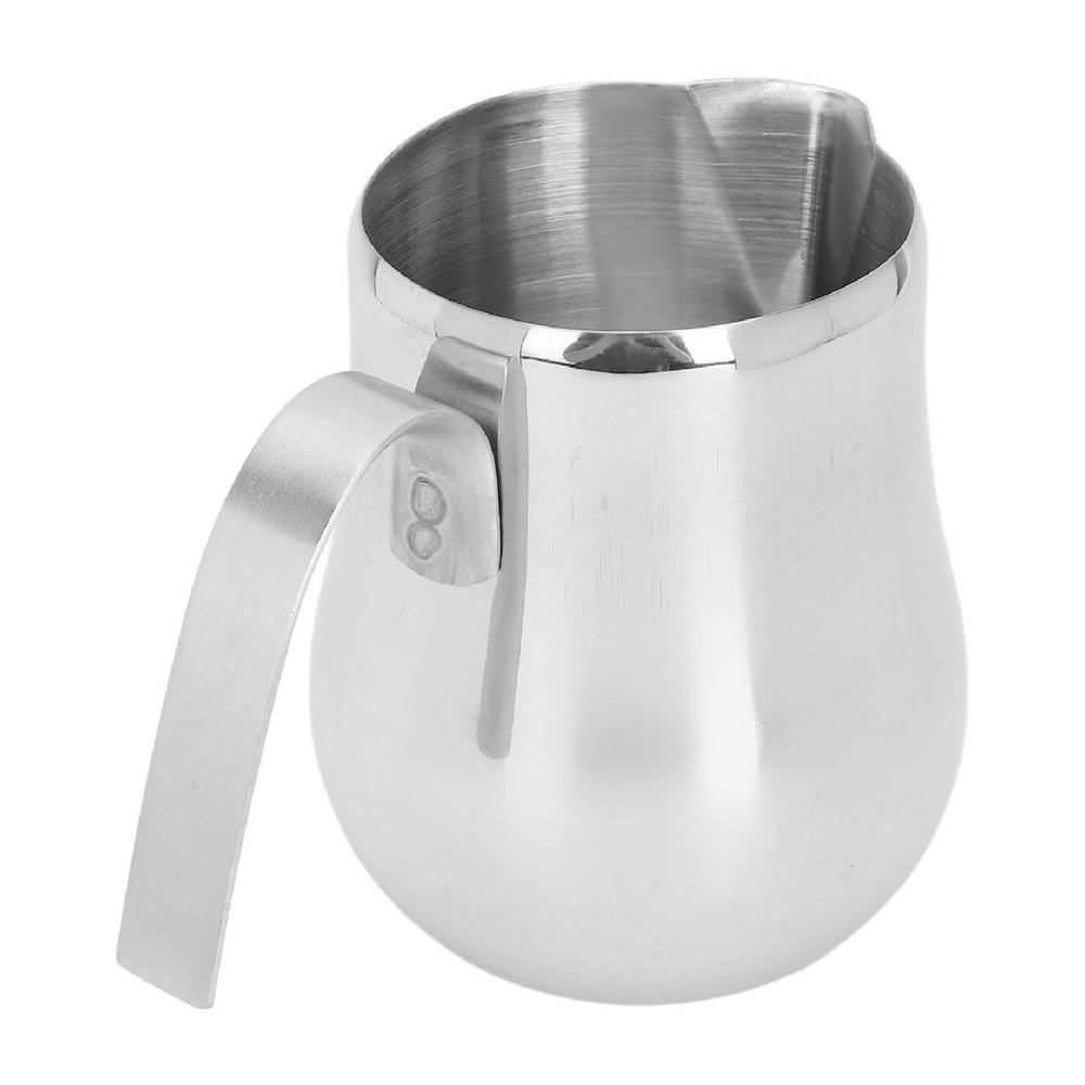 Stainless Steel Milk Frothing Pitcher With Handle Espresso Frothing Cup Coffee Brewing