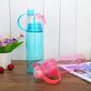 NEW 600ML Sports Spray Plastic Water Cup Outdoor Cooling Water Bottle Creative Student Gift Spray Water Cup Handy Cups Drinkware