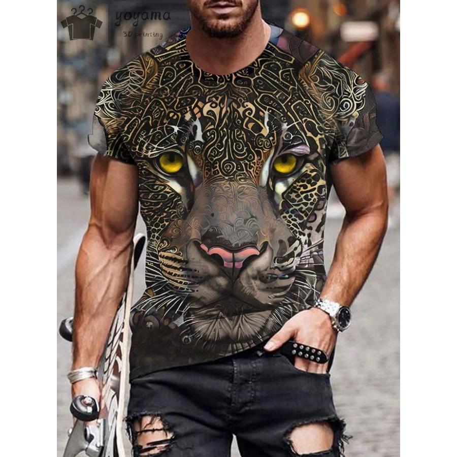 Men's T Shirts Vintage Animal Eagle 3d Printed Casual Short Sleeve Tee Shirt Fashion Outfits Streetwear O Neck Oversized Tops