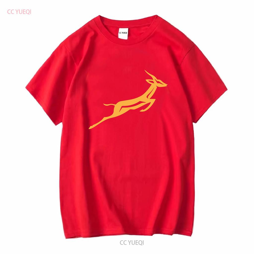 Koszulka Springbok Afryka Południowa Rugby Afrykańskie Urodziny Dzień Ojca Tata Top długi lub krótki rękaw vintage Prane ubrania projektanckie