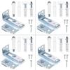 Folding Door Hardware Set With Metal Top Rollers For Home Renovation