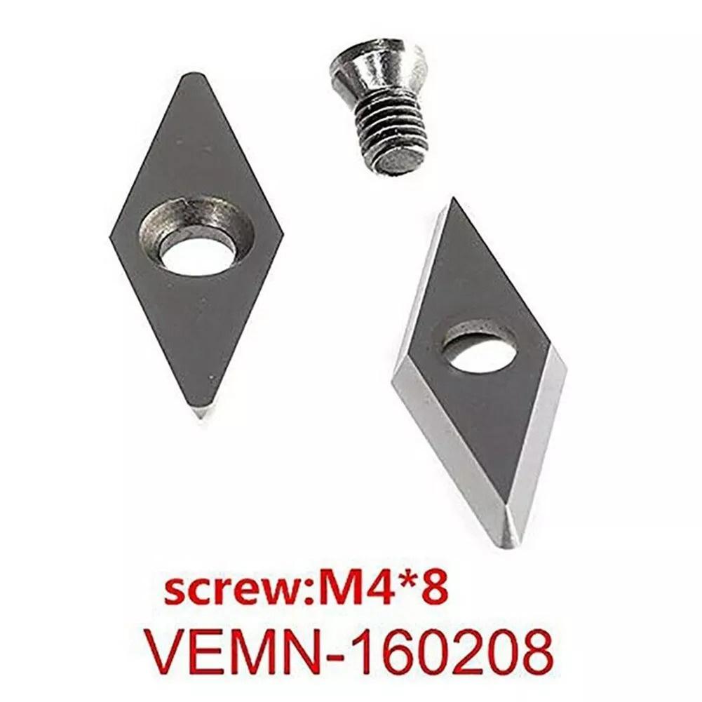 5-teiliges Set mit Fräseinsätzen aus Wolframkarbid für Drechselwerkzeuge für Holzdrehmaschinen, für professionelle Tischler und Anfänger