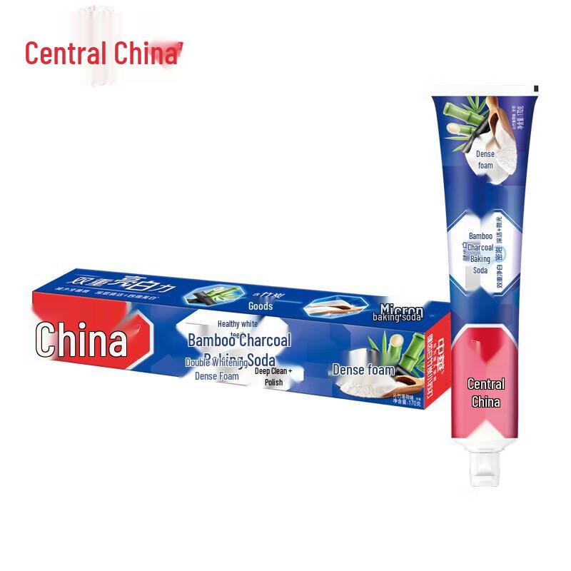 Zhonghua Jianchibai Bamboo Charcoal Baking Soda Whitening Toothpaste