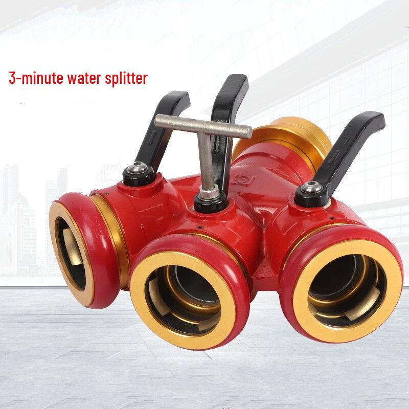 High-Pressure 3-Way Fire Hose Water Divider