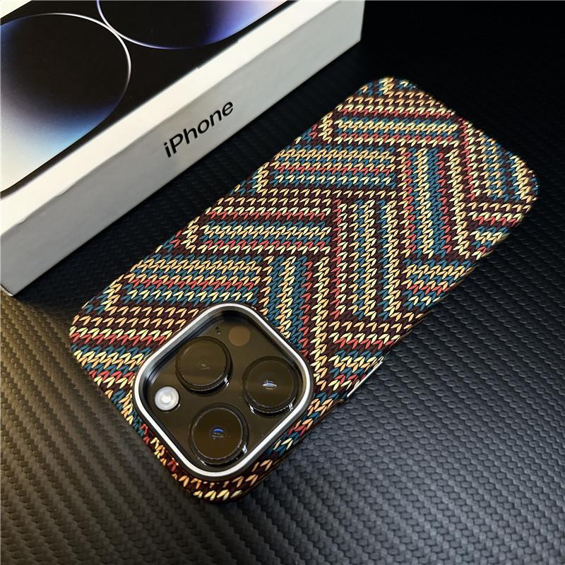 

iPhone 17 Pro Max Retro Floral Magnetic Case, Compatible with Apple 16, Full Kevlar Coverage. 13