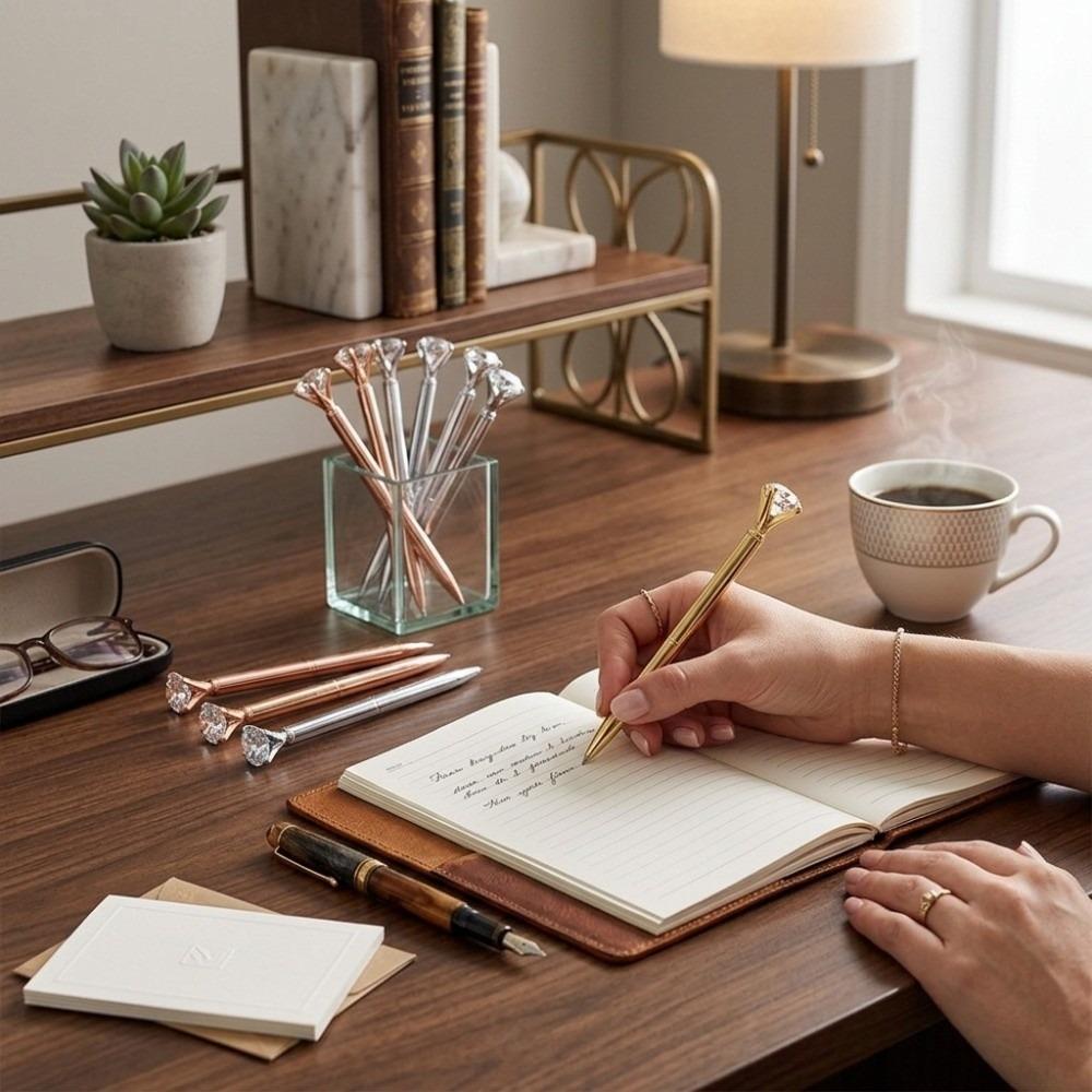 12Pcs Multiple Colors Writing Pen Plastic Body Present Pen Portable Size Signature Pen Office Use