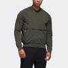 Adidas Jackets Men's Dark Brown Stand Collar Moderate Pilot GF4029