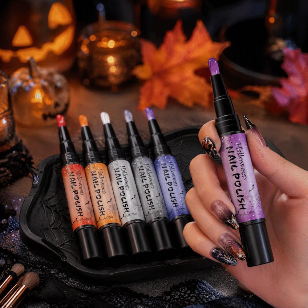 Quick Drying Nail Polish Pens High Saturated Nail Art Varnish Baking Nail Polish  Nail Art