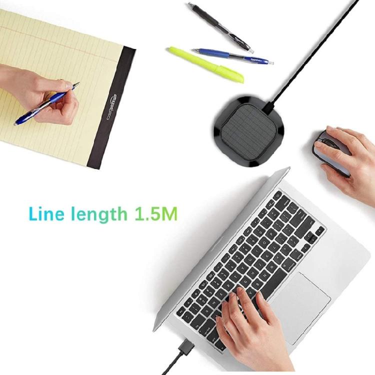 Desktop USB Conference Microphone 360 Sound Pickup Computer PC Microphone for Video Conference Gaming Chatting