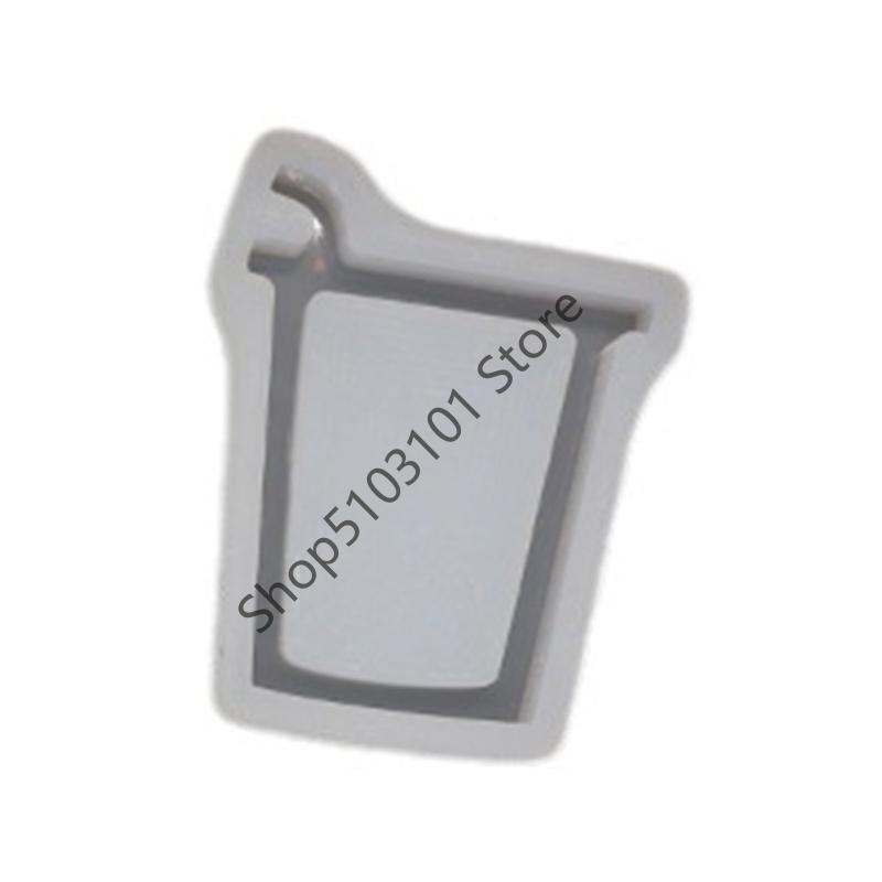 X6HE Bear Epoxy Resin Molds Shaker Dinosaur Photo Frame Keychain Pendant Silicone Jewelry Making Decorations DIY