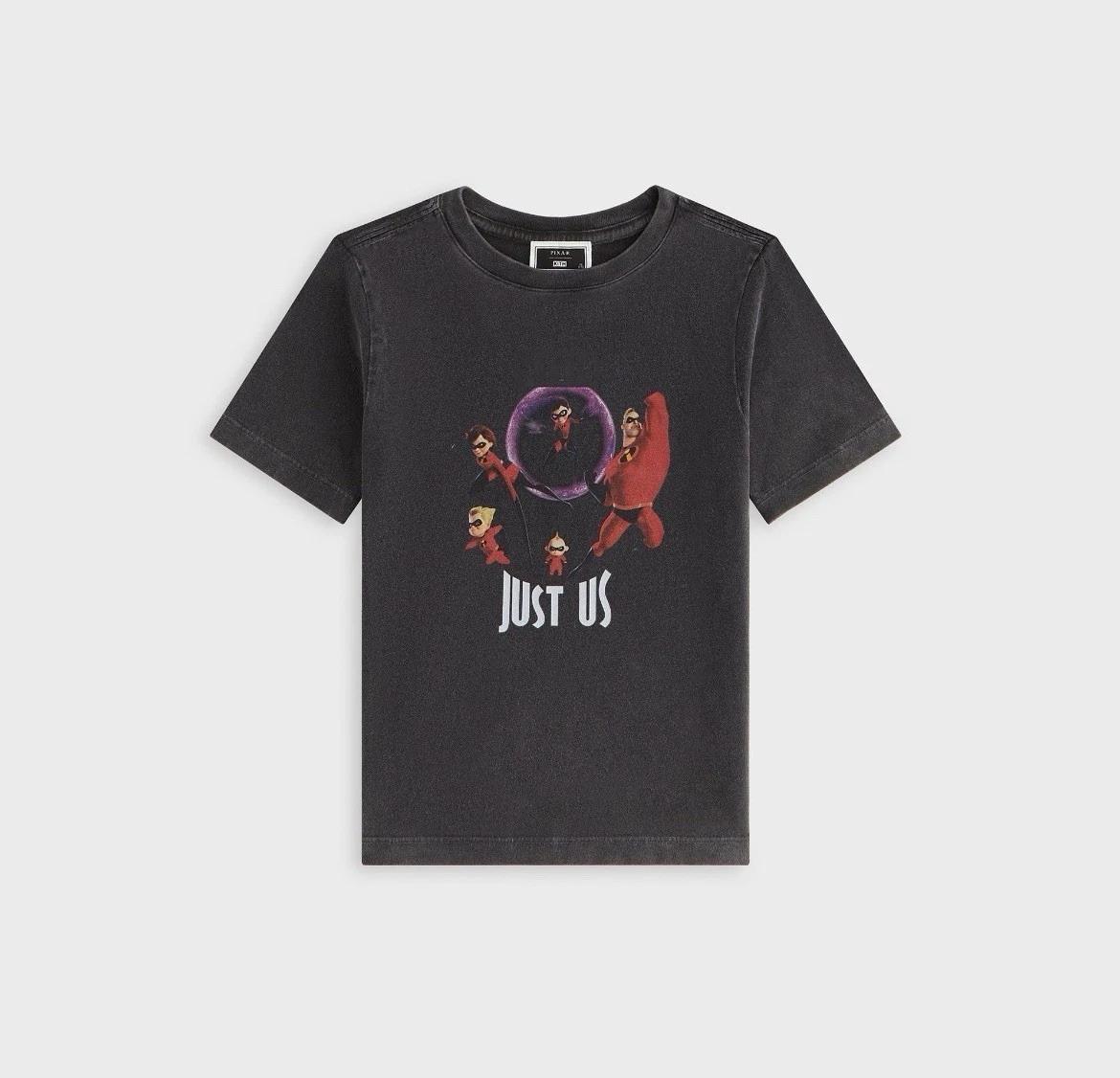 

Kith Kids x Pixar Incredibles Just Us Vintage Black Tee Brand New Size Medium S