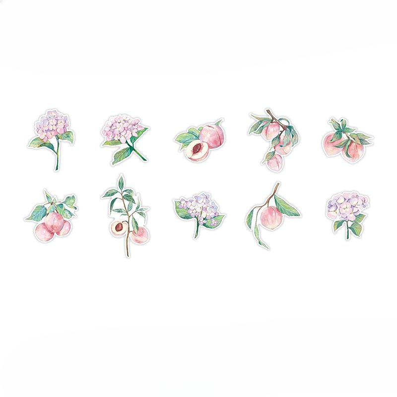 10 Stück INS Blumen Aufkleber Ästhetische dekorative Stick Etiketten Journaling Album Scrapbooking Collage Material Bastelbedarf