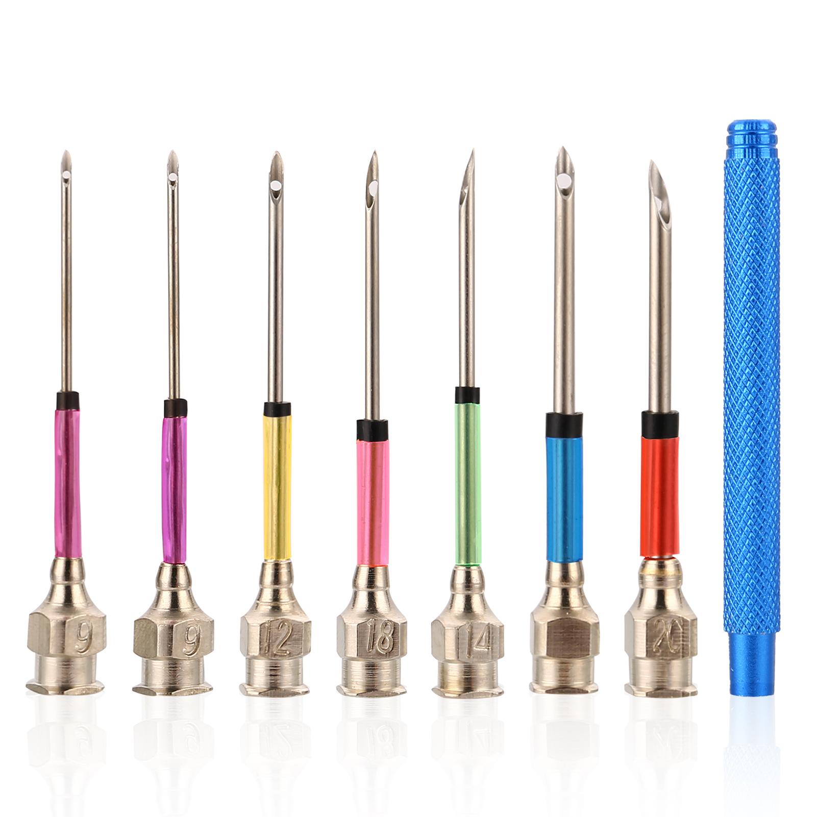

Hand Sewing Needles Tool Set Handle Punch Needle Metal Tube Ergonomic Design for Simple Embroidery DIY Sewing Craft Tool