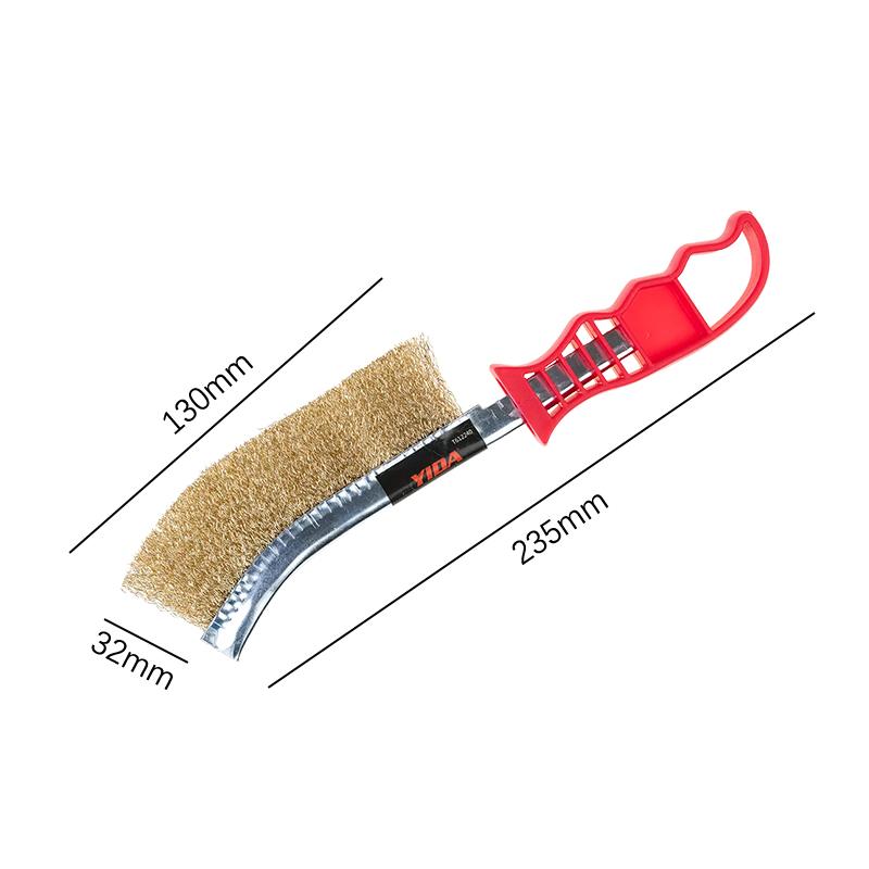 

1 шт. Проволочная щетка Стальная проволока с латунным покрытием Щетка из нержавеющей стали Щетка для чистки гриля Щетка для барбекю Стальная проволочная щетка Инструменты для чистки