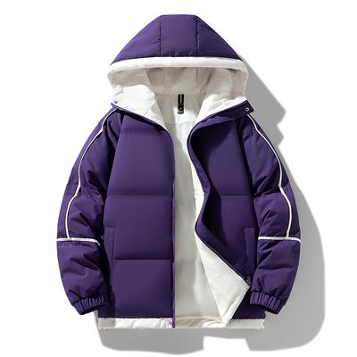 Giacche Invernali Calde Spesse Uomo Giacca Casual Antivento Cappotti Imbottiti Piumini Parka con Cappuccio Harajuku Capispalla Abbigliamento Uomo