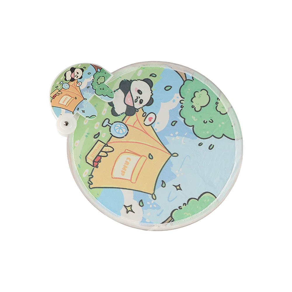 Round Collapsible Pocket Fan Mini Foldable Fan Folding Handheld Fan  Kid