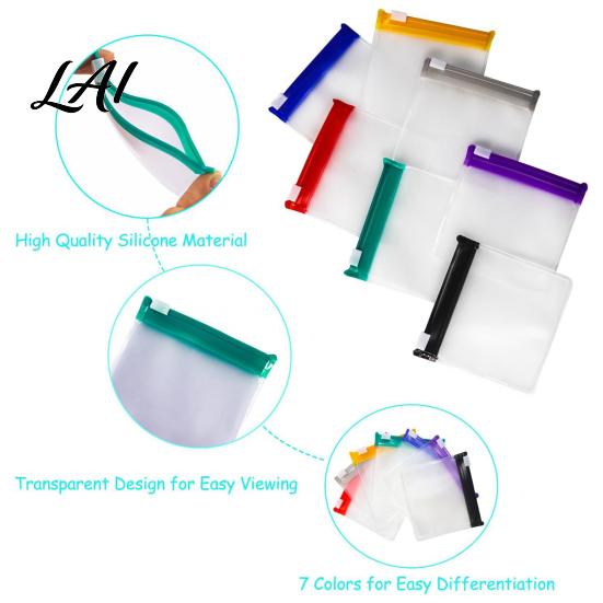 Slide-lock Zipper Bag Pill Bags Sliding Buckle Sealing Design Waterproof And Moisture-Proof Reusable Leak-proof Medicine Organizer with Writable