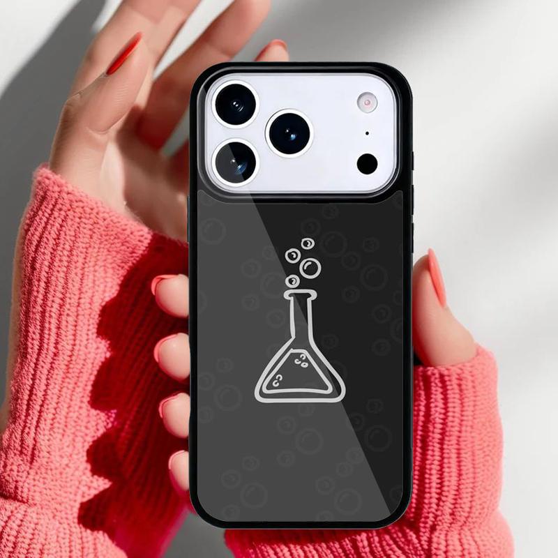 Science Chemistry Style Phone Case for iPhone 17 Air 16e 15 14 13 Pro Max Back Cover for 12 11 Pro Coque