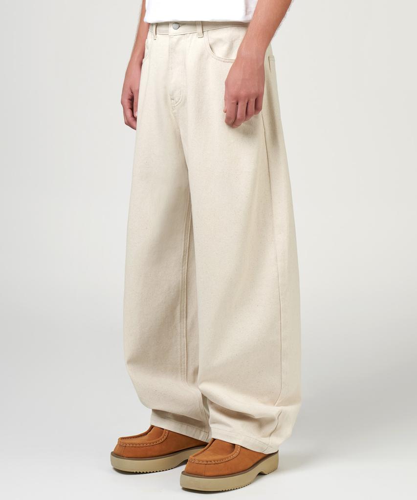 UNTAPPED STUDIO [2Pack] Washed Curved Wide Cotton Pants 4 Colors