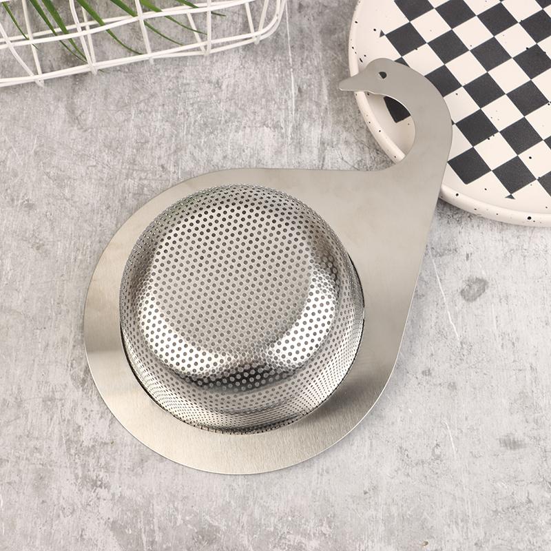 1Pc Stainless Steel Swan Drain Basket Kitchen Sink Strainer Sink Drain Filter Hanging Filter Basket For Sink Kitchen Supplies