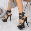 Fashion 2025 Summer New European and American Fashion Model Runway Pole Dance Hate the Sky High-heeled Women's Sandals