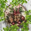 Vintage Lebkuchen Blechschild 20x20 Zoll Feiertags-Wandkunst-Dekoration für Café Zuhause