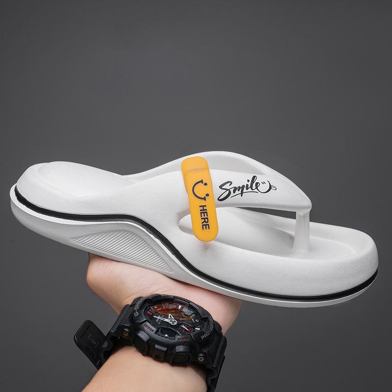 Summer New Korean Style Fashion Casual Men's Flip Flops Outdoor Beach Sandals Trendy Men's Slippers
