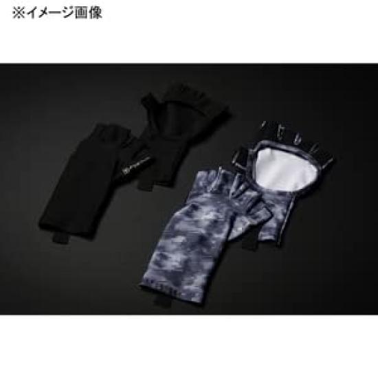 JACKALL Cooling UV Protection Gloves, Size L, Black