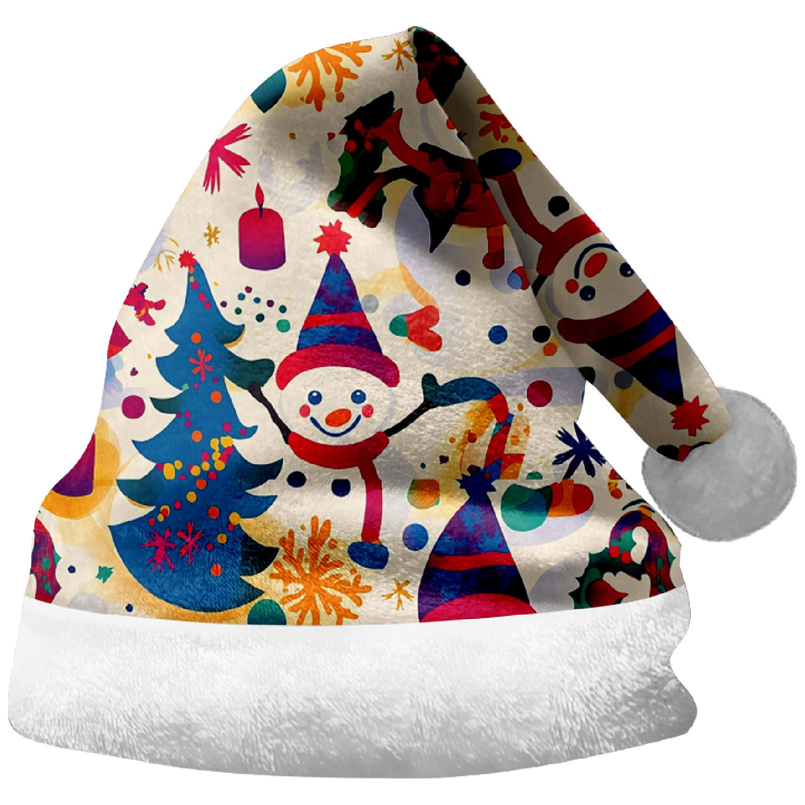 

Забавные рождественские шапки, товары для рождественской вечеринки, праздничные шапки S белый