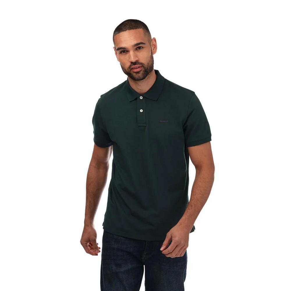 Gant Mens Contrast Pique Polo Shirt