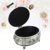 Jewelry Box Retro   Metal Oval Shaped Jewelry Storage Box   for   Necklace Ear S