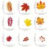 6 sheets  Autumn Leaf Window Stickers - Vibrant Fall-Themed Decals for Seasonal Home Decor, Classic PVC Static Cling Panels