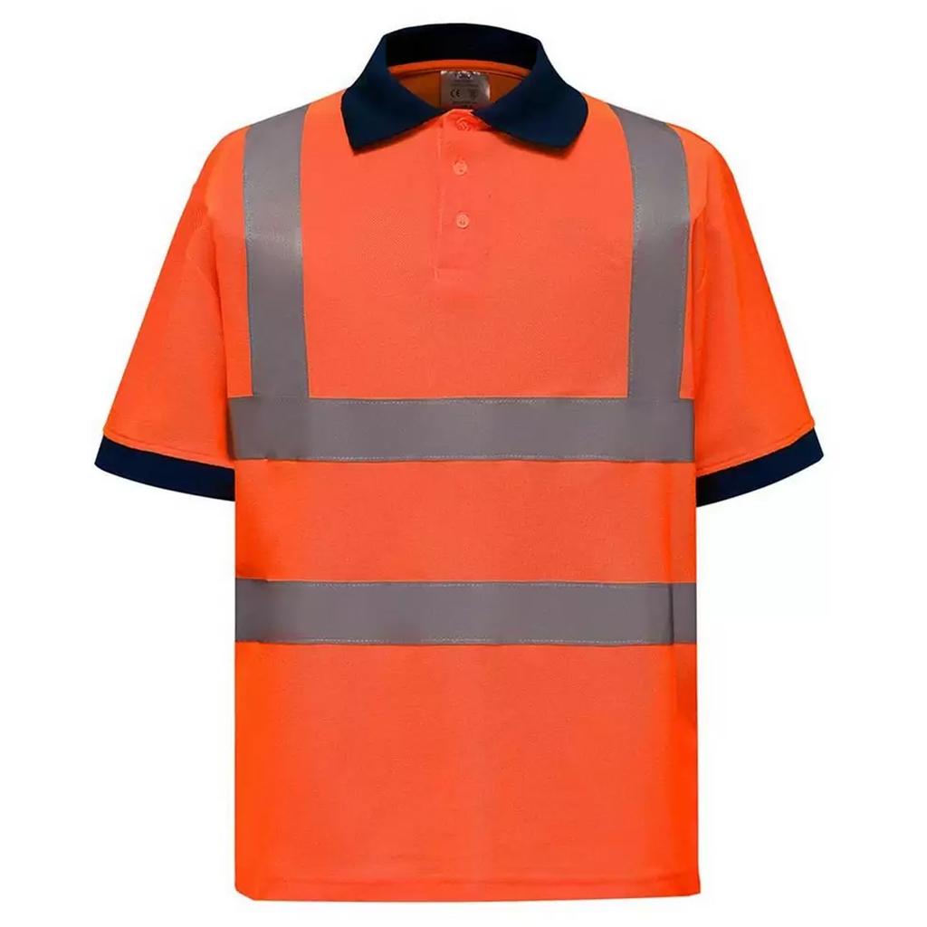 Yoko Mens Band & Brace Hi-Vis Polo Shirt