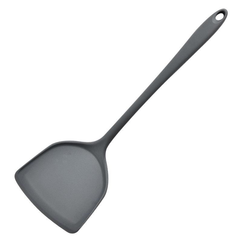 Non-Stick Silicone Spatula Set for High-Temperature Cooking – Includes Stir-Frying Spatula, Cooking Spoon, and Soup Spoon.