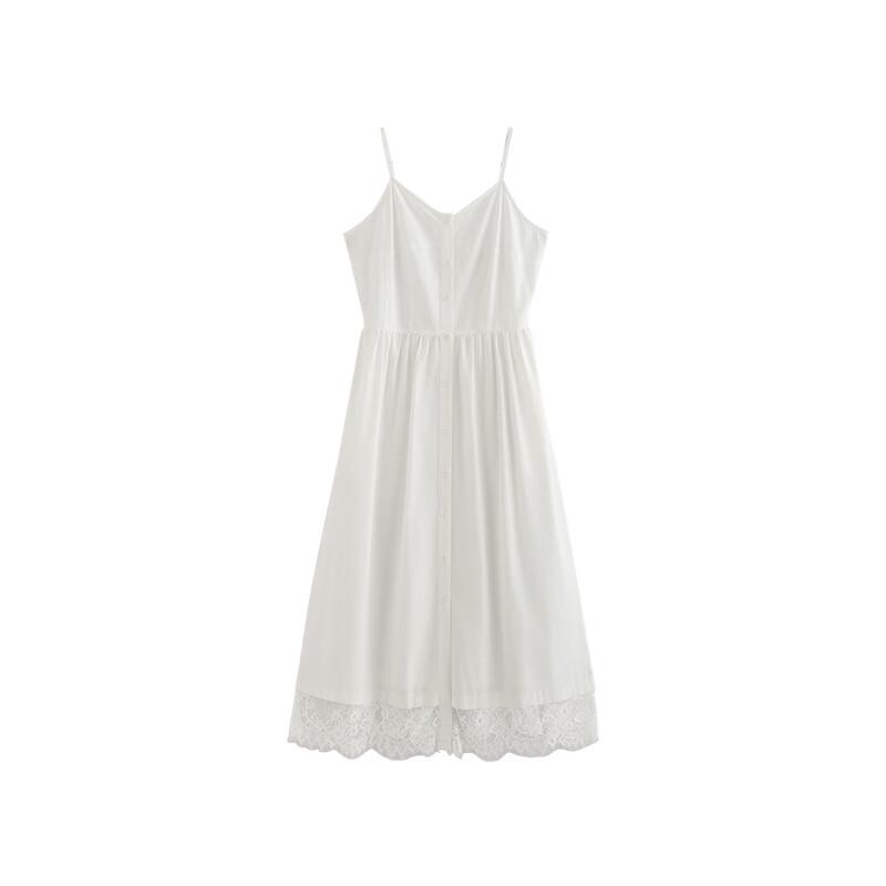 Chuyu 2025 V-Neck Cool-Touch Lyocell Lace Trim Slip Dress
