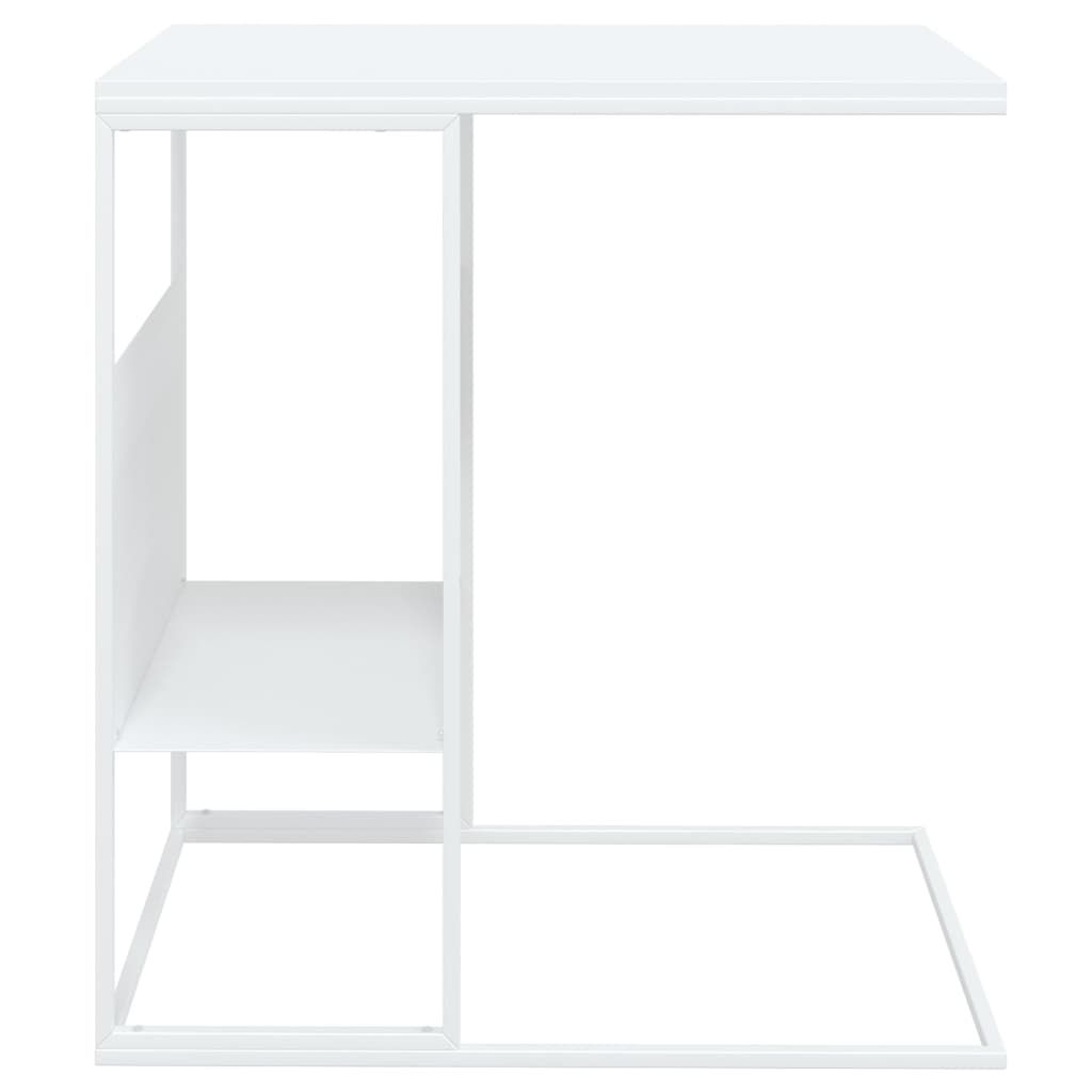 VidaXL Side Table White 55x36x59.5 Cm Engineered Wood 343107