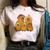 Lustiges Capybara-Print-T-Shirt für Damen Mode Streetwear Capybara-Liebhaber Kurze Ärmel Harajuku Y2K