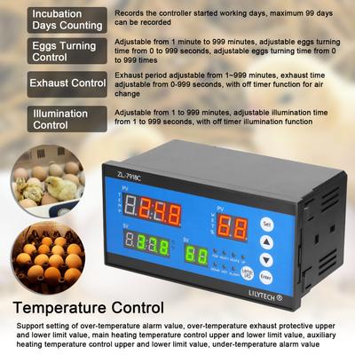 Controller per incubatrice intelligente per uova Controllo incubatrice automatica multifunzionale per schiusa di uova