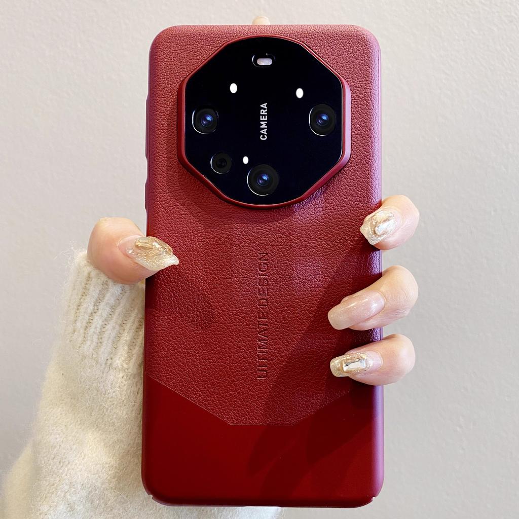 Anwendbar auf Huawei Mate60pro Neue Handyhülle Mate60RS Echtes Leder Ultradünn 70pro High-End Herren- und Damenstil