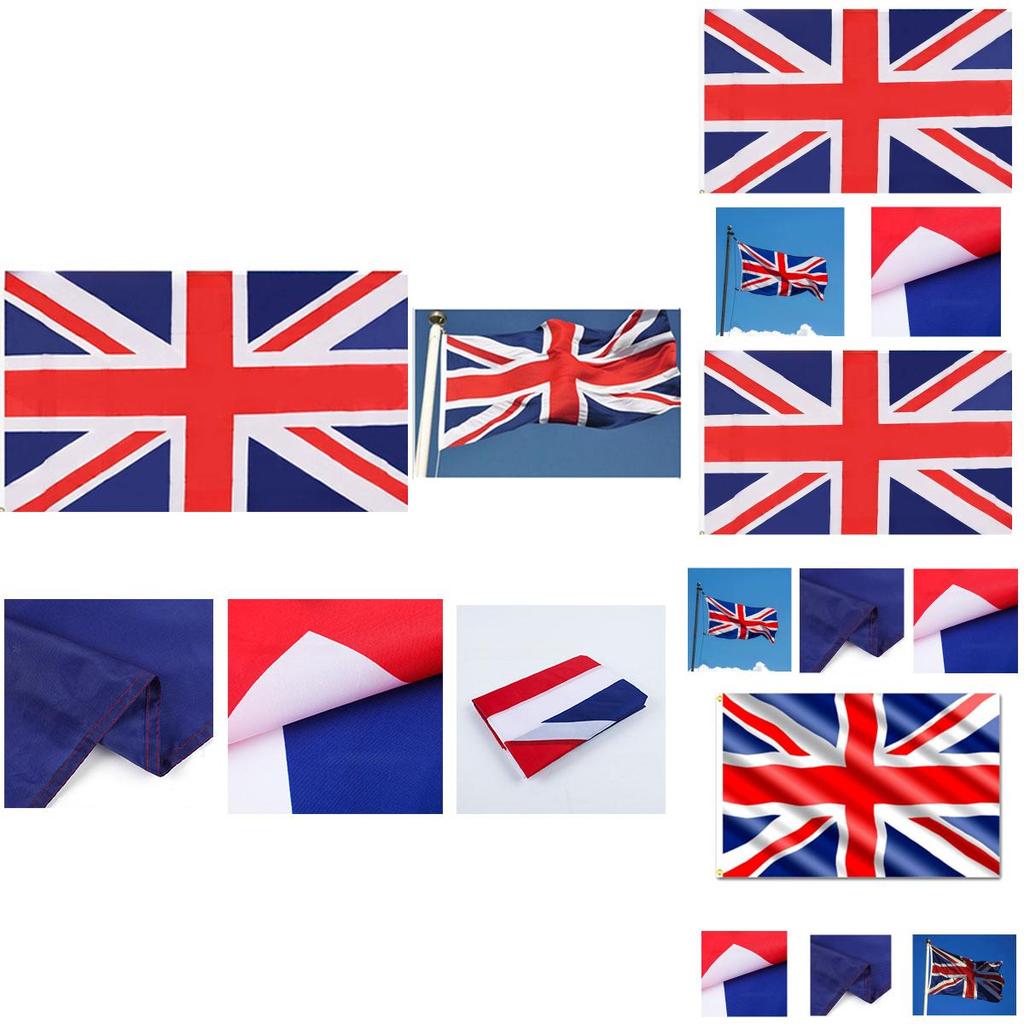 Prémiový dekorativní banner s britskou vlajkou pro slavnosti 90 cm x 150 cm
