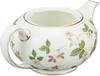 [Wedgwood Official Wedding Gift Wrapping] Wild Strawberry Teapot, Small, 600ml, Wedding Tableware, Gift for the Bride and Groom, aB50105506980,