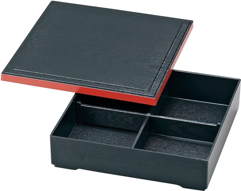 

Masakazu Shokado Bento Box Shokado Крест-разделитель Kurobuchi Vermilion Черный 8,5