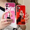 Avril Lavigne Clear Mobile Phone Case for Samsung Galaxy S25 S24 S23 S22 S21Plus FE Ultra Colorful Cover