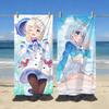 VTuber Dennou Shojo Siro Towel For Swim Yoga Gym Quick Drying Soft and Skin-friendly Beach Towels All-Season