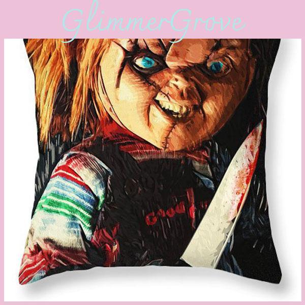 Guy Chucky Good  Doll Horror Movie Design Cushion Pillow Case Cover New
