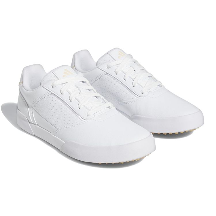 adidas Zapatos de Golf Retrocross Sin Tacos Cómodos Modernos Ligeros Duraderos Antideslizantes de Caña Baja para Mujer Zapatilla Blanca GV6915