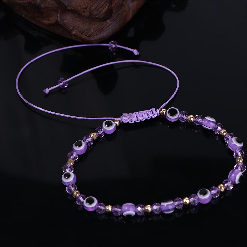 Day Gift Couple Crystal Bead Bracelet Demon Eye Bracelet Female Bracelet Fashion Jewelry