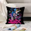 Anime Cartoon J-Jinx Black Pillow Case Office Cushions Suitable For Sofa Car Bedroom Decorative Cushion Cover